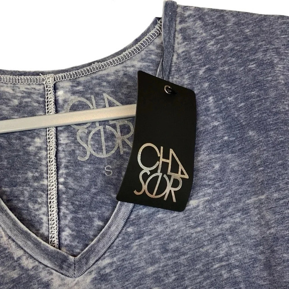 Chaser New Heart Print V-Neck Sleeveless Top Size S - Picture 5 of 6